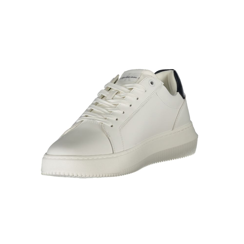 Weißer Polyester-Sneaker