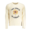 Beige Cotton Men Sweatshirt