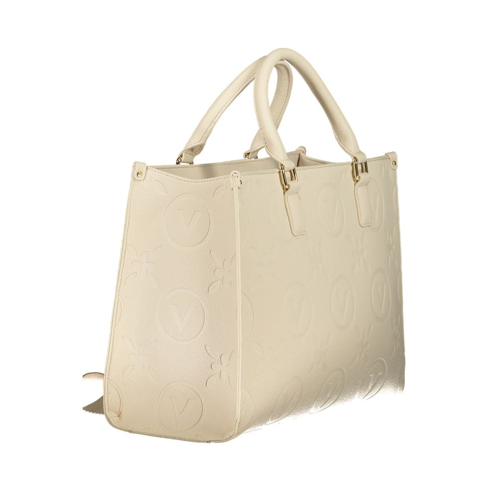 Beige Polyethylene Handbag