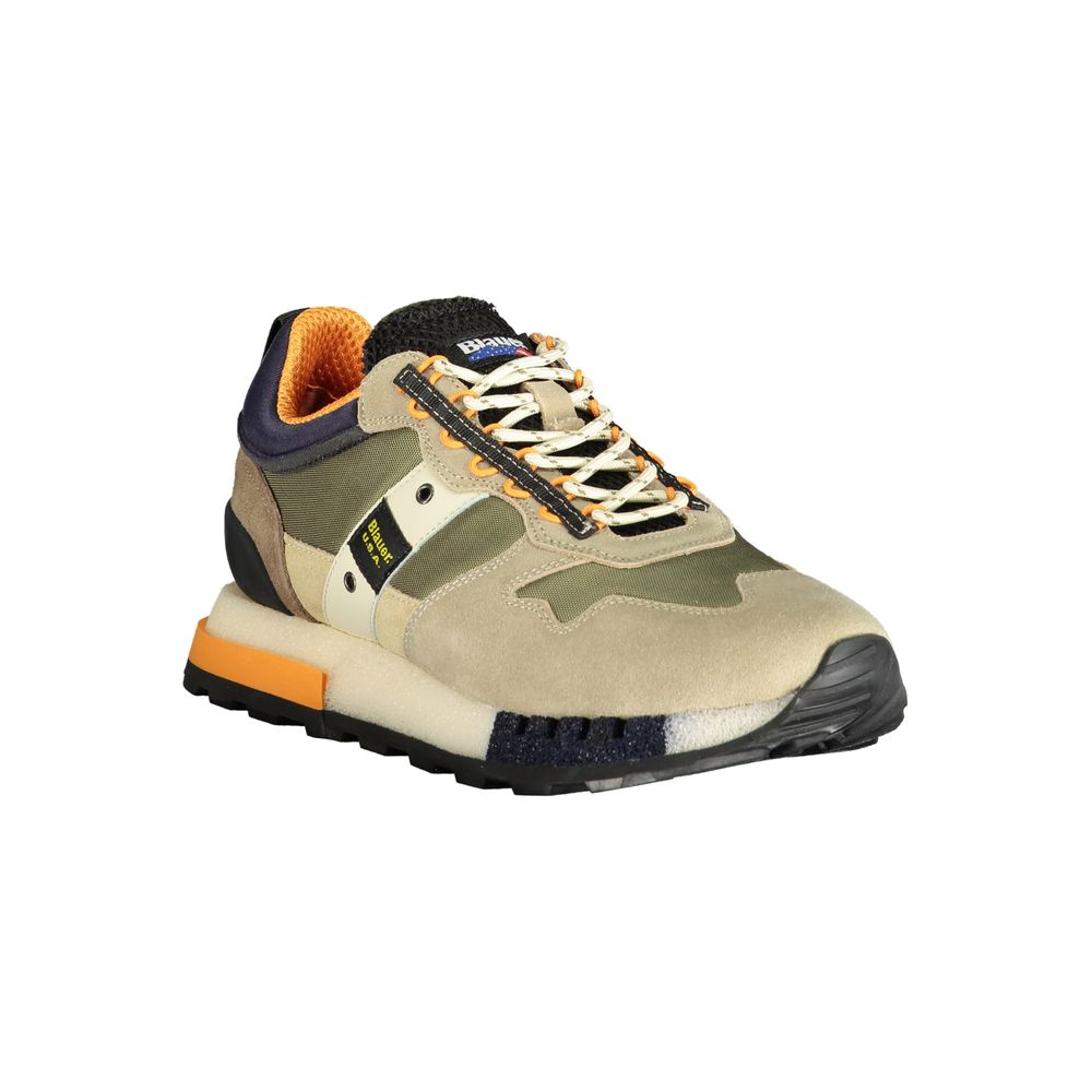 Grüner Polyester-Sneaker