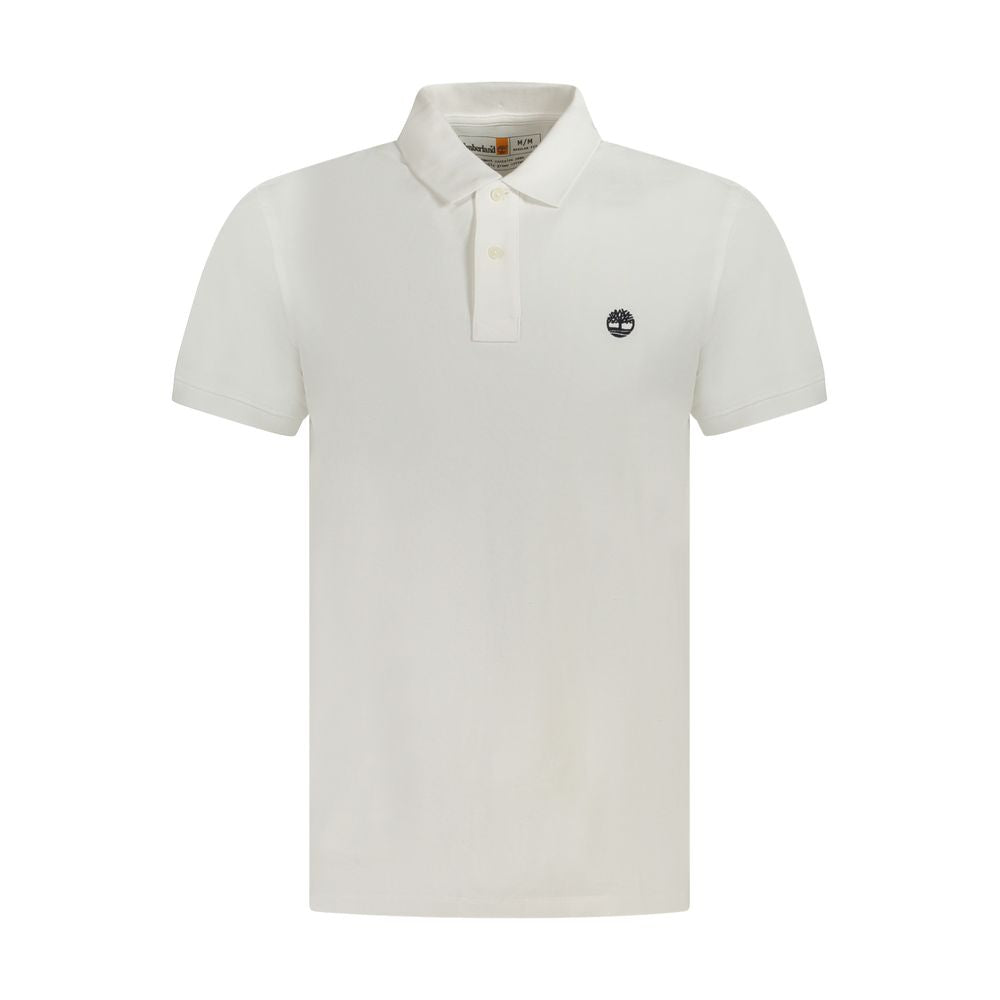 Baumwoll-Poloshirt in Weiß