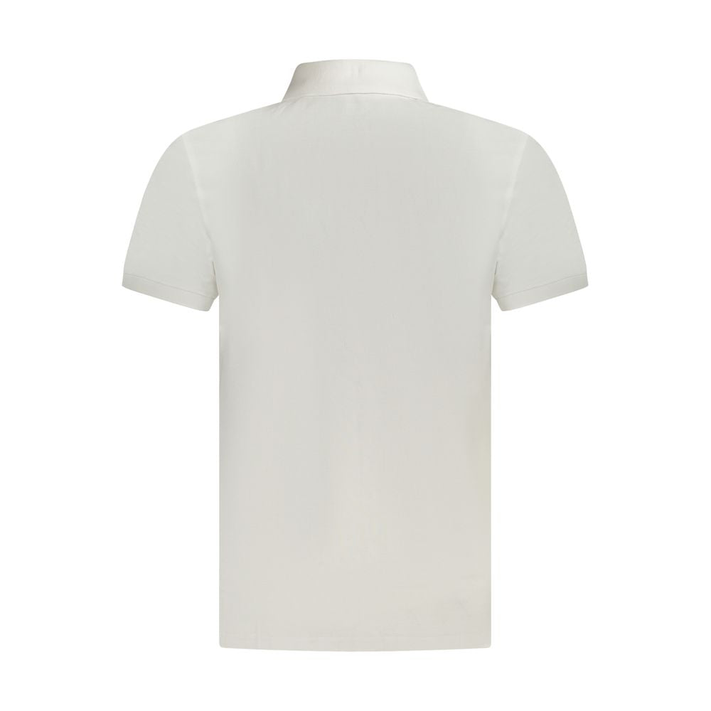 Baumwoll-Poloshirt in Weiß