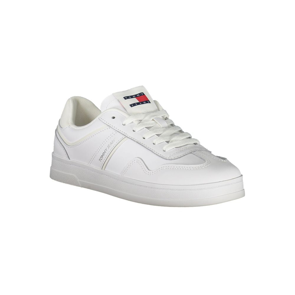 Weißer Polyester-Sneaker