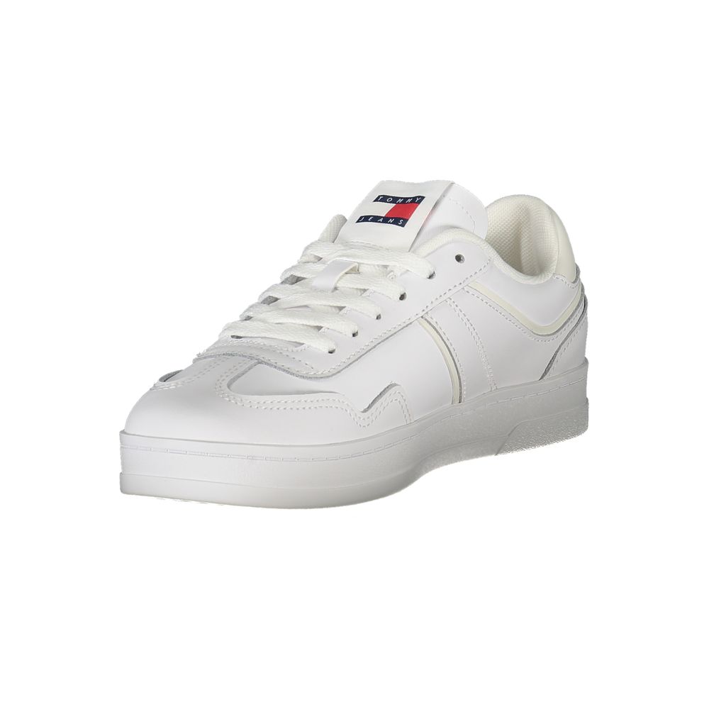 Weißer Polyester-Sneaker