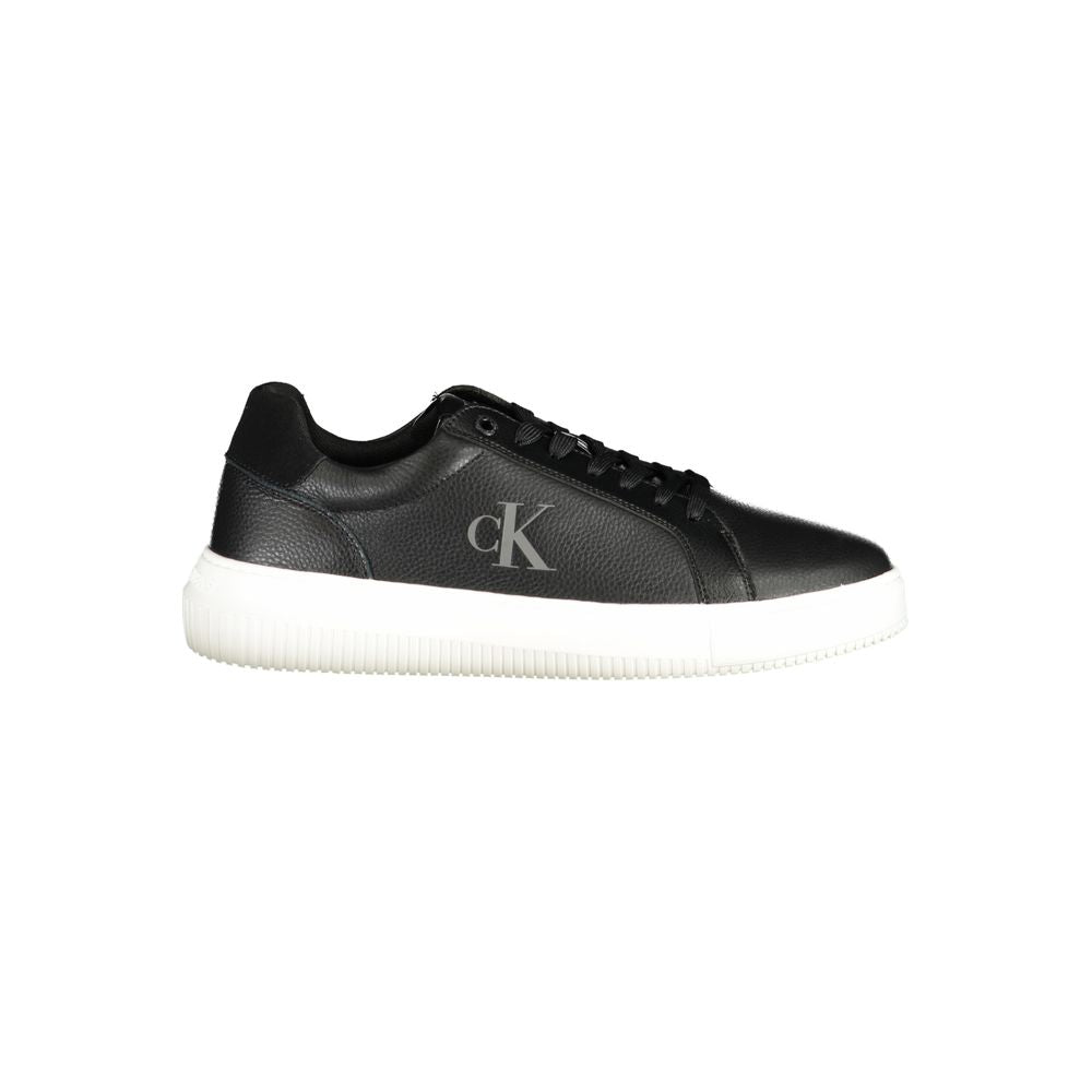 Schwarzer Polyester-Sneaker