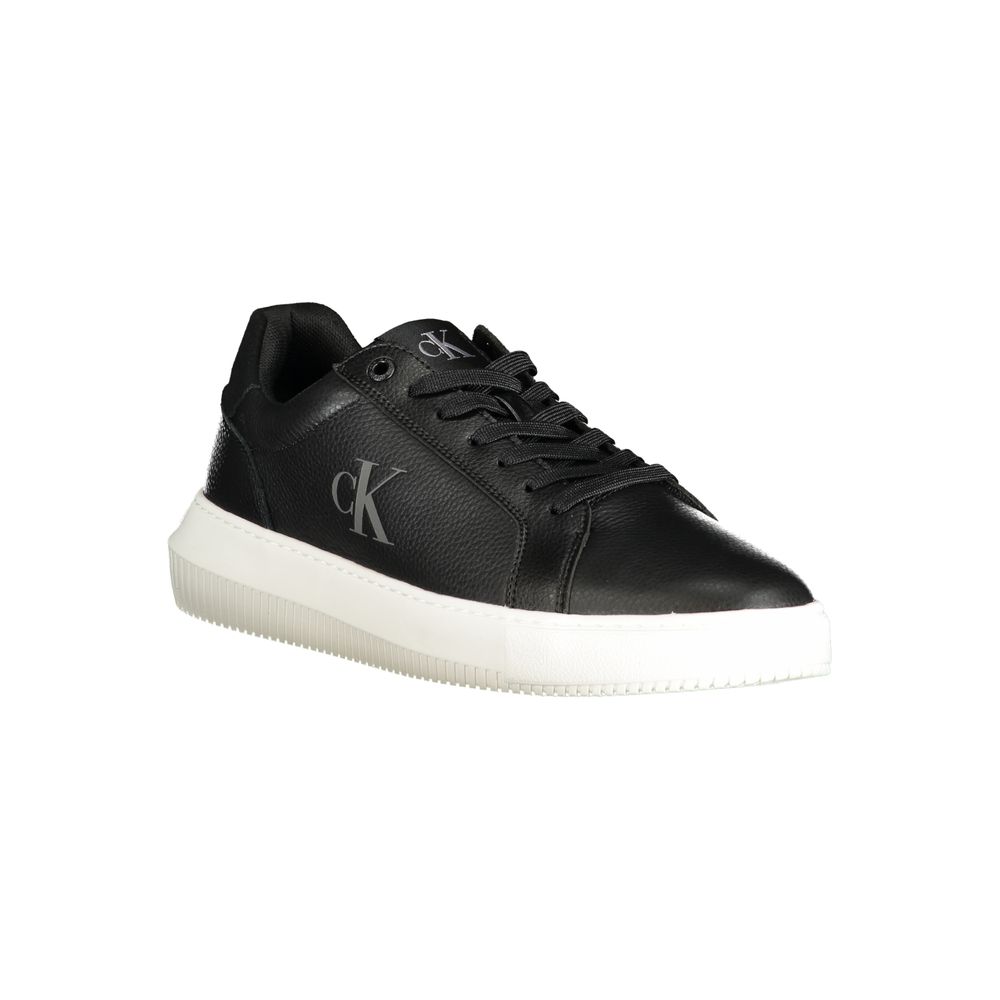 Schwarzer Polyester-Sneaker