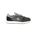 Black Polyurethane Men Sneaker