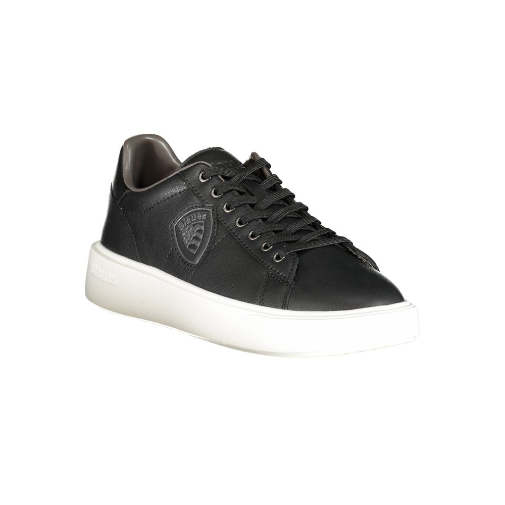 Schwarzer Sneaker aus Polyester