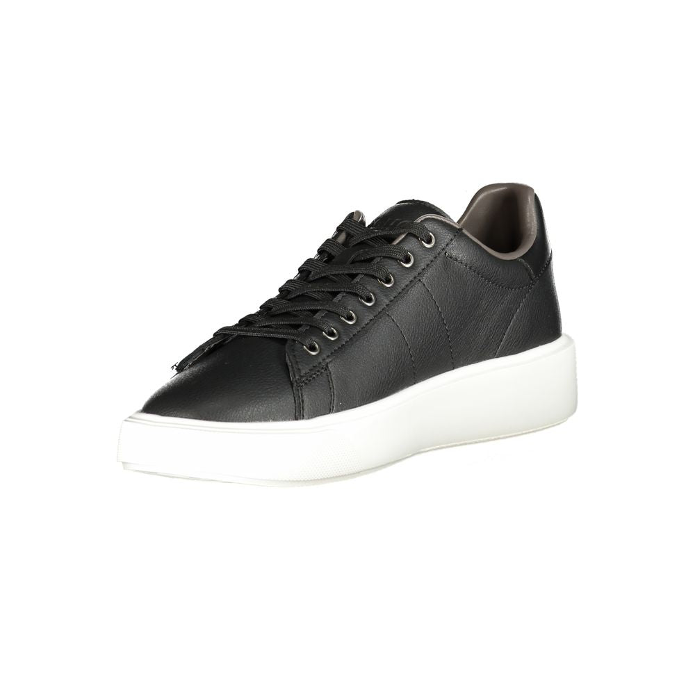 Schwarzer Sneaker aus Polyester