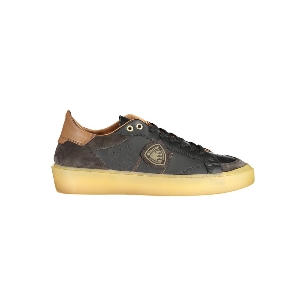 Schwarzer Polyester-Sneaker