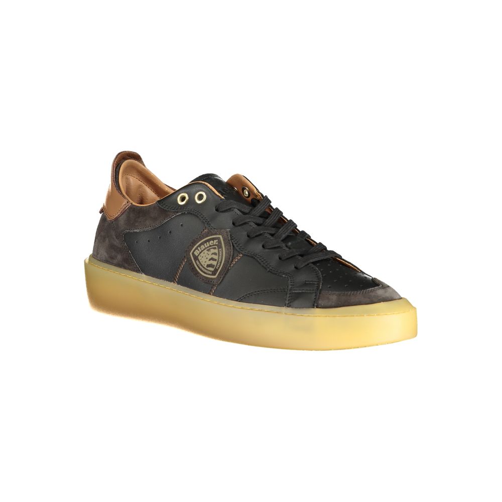 Schwarzer Polyester-Sneaker
