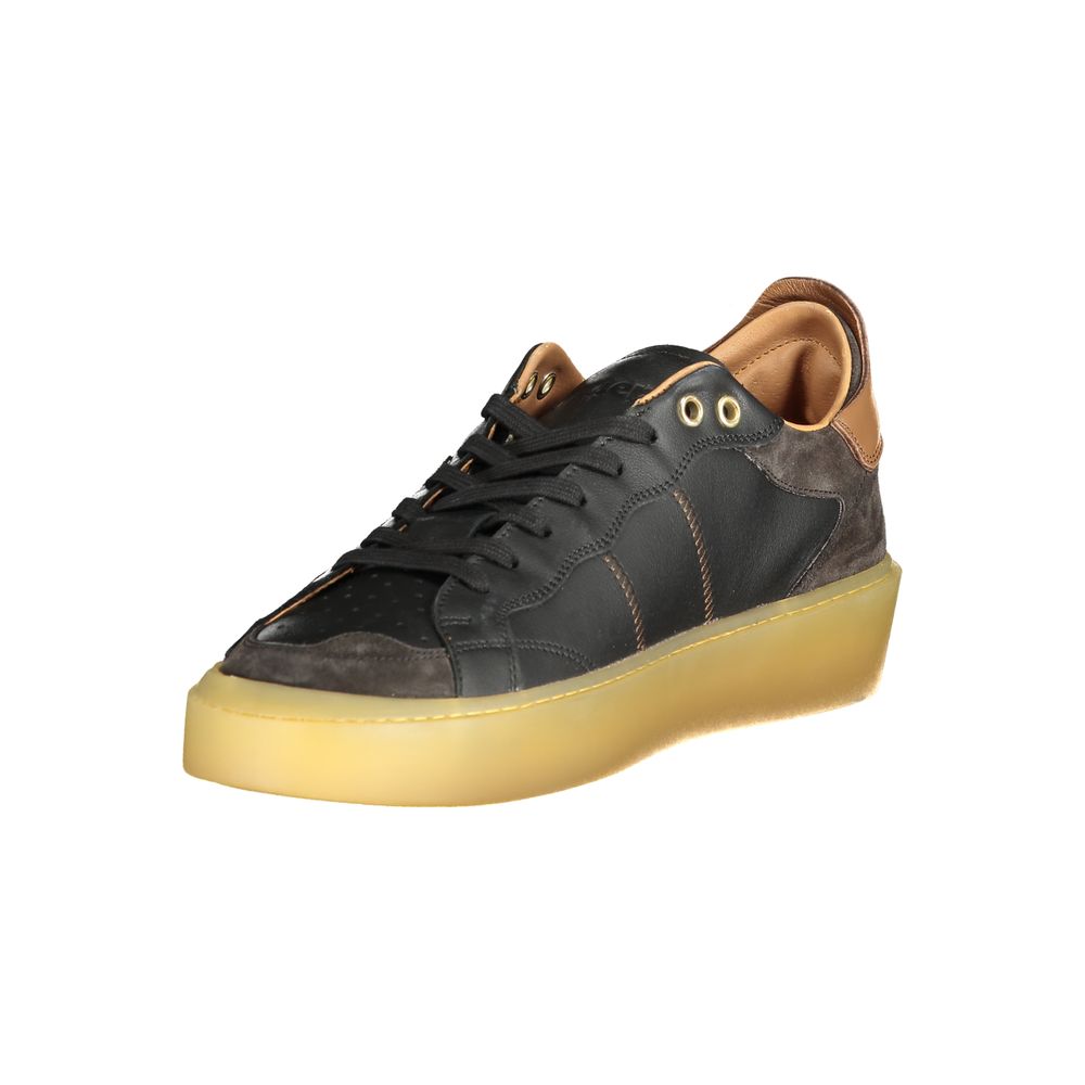 Schwarzer Polyester-Sneaker