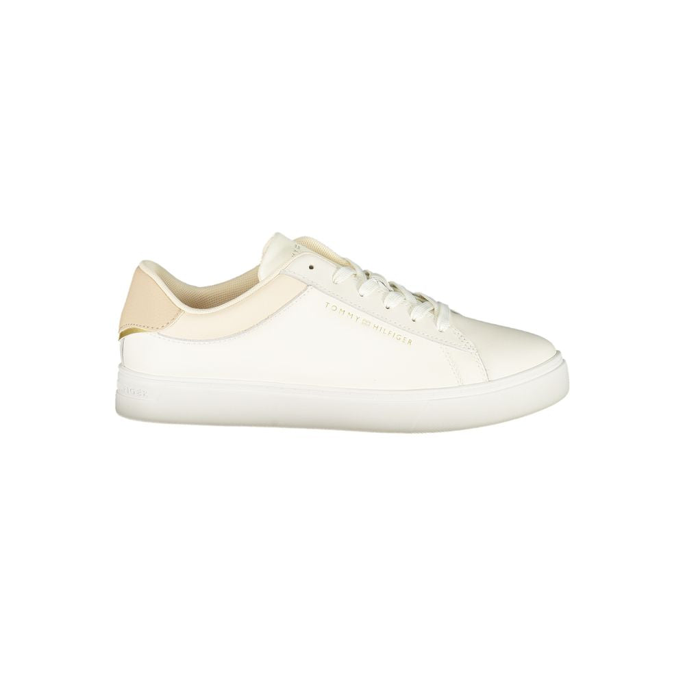 Beiger Polyester-Sneaker