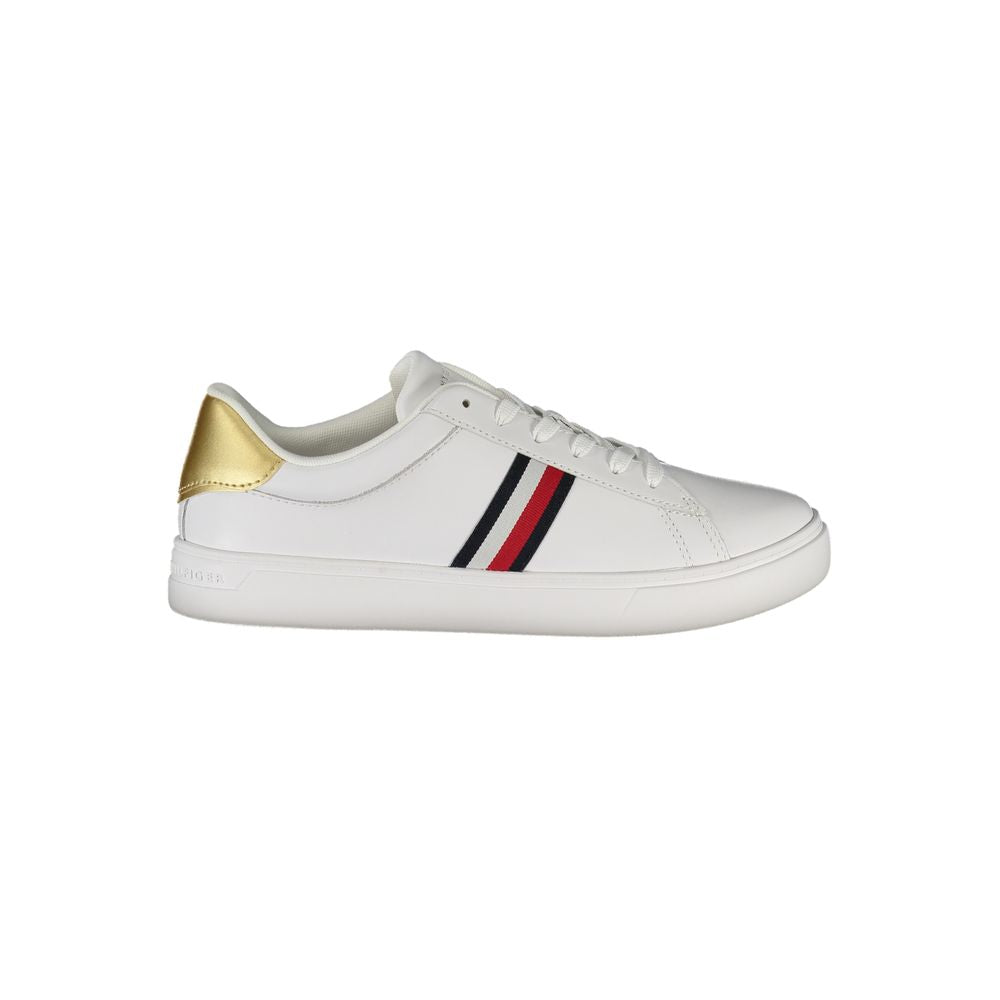 Weißer Polyester-Sneaker