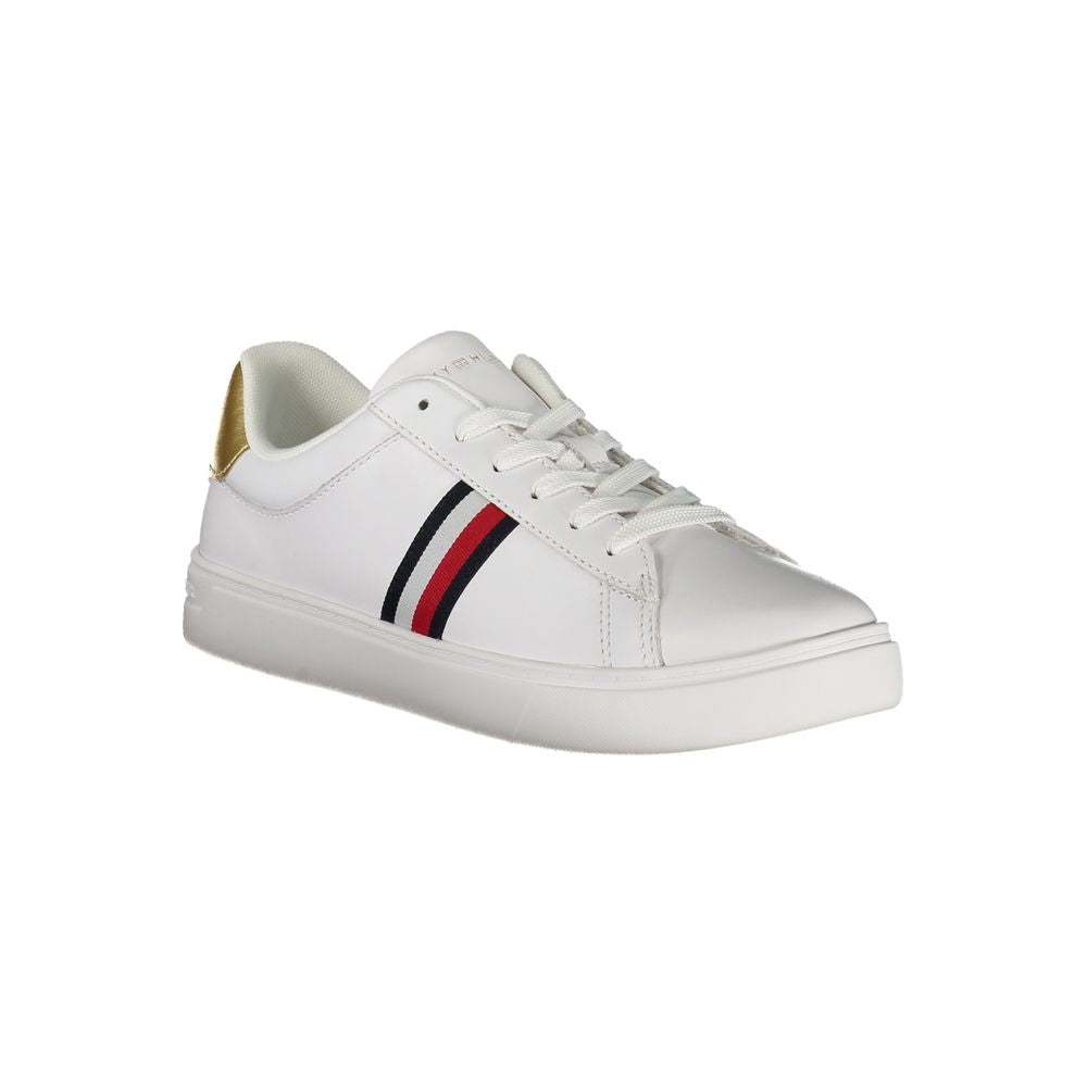 Weißer Polyester-Sneaker
