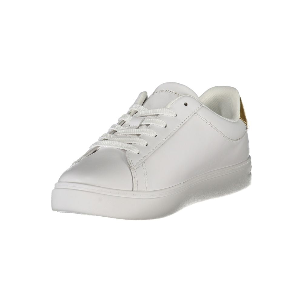 Weißer Polyester-Sneaker
