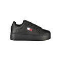 Schwarzer Sneaker aus Polyester