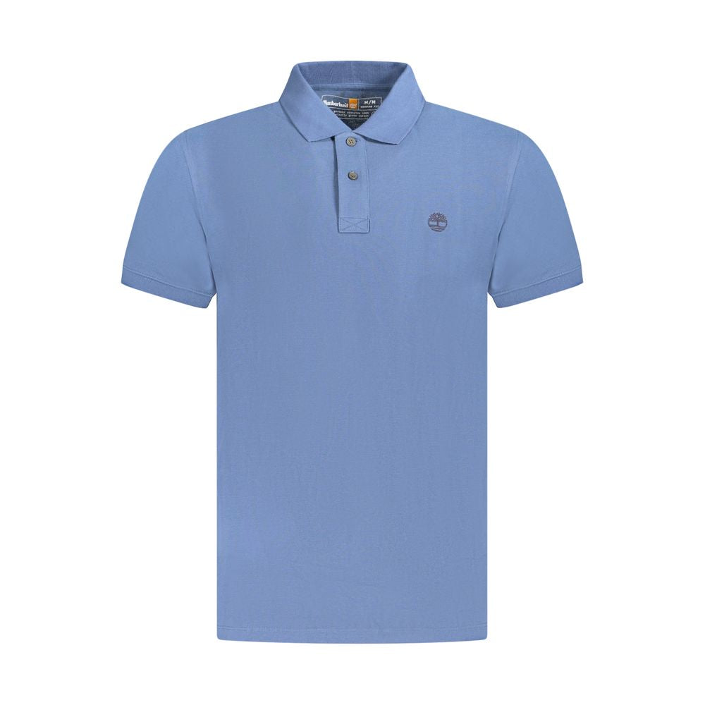 Baumwoll-Poloshirt in Blau
