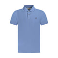 Baumwoll-Poloshirt in Blau