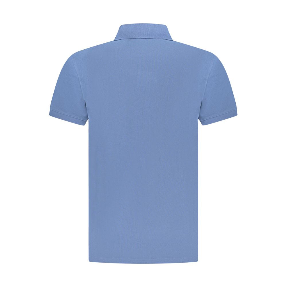 Baumwoll-Poloshirt in Blau