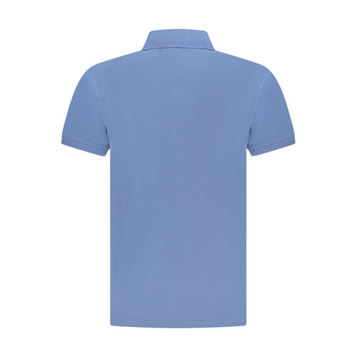 Baumwoll-Poloshirt in Blau