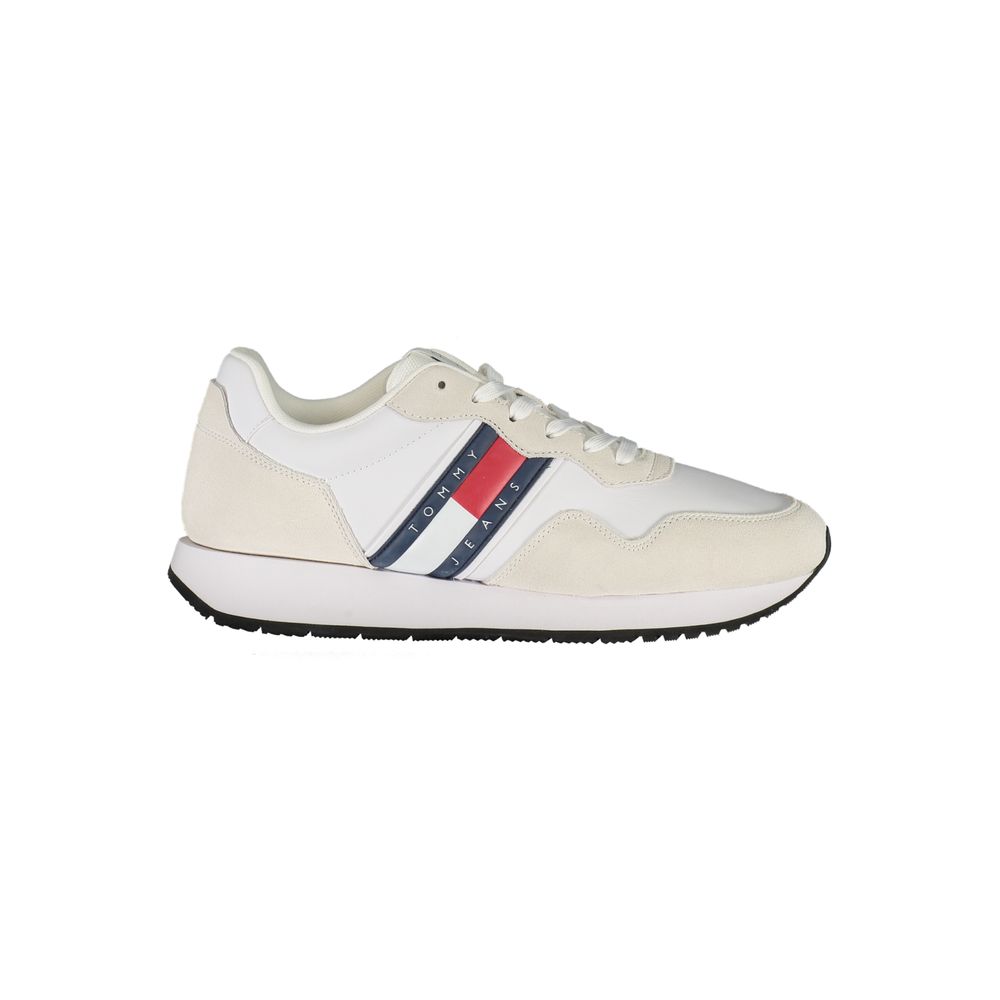 Weißer Polyester-Sneaker