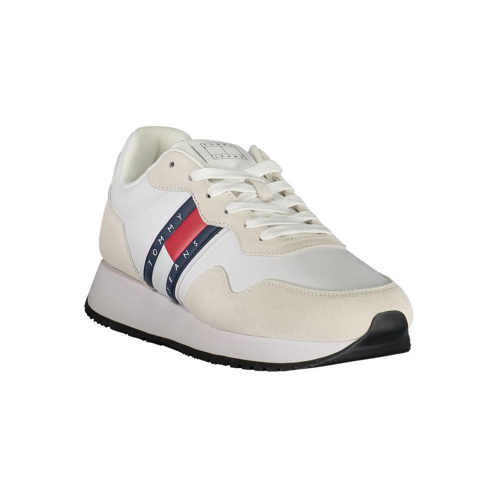Weißer Polyester-Sneaker