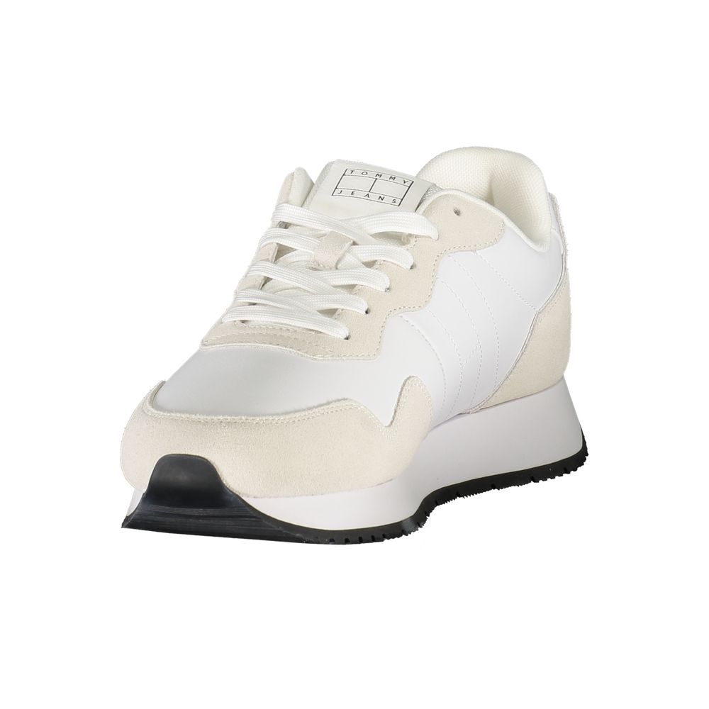 Weißer Polyester-Sneaker