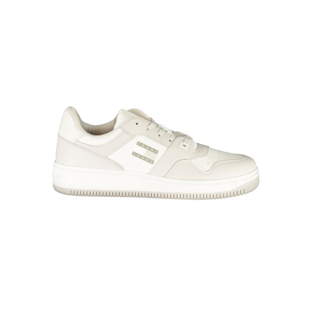 Weißer Polyester-Sneaker