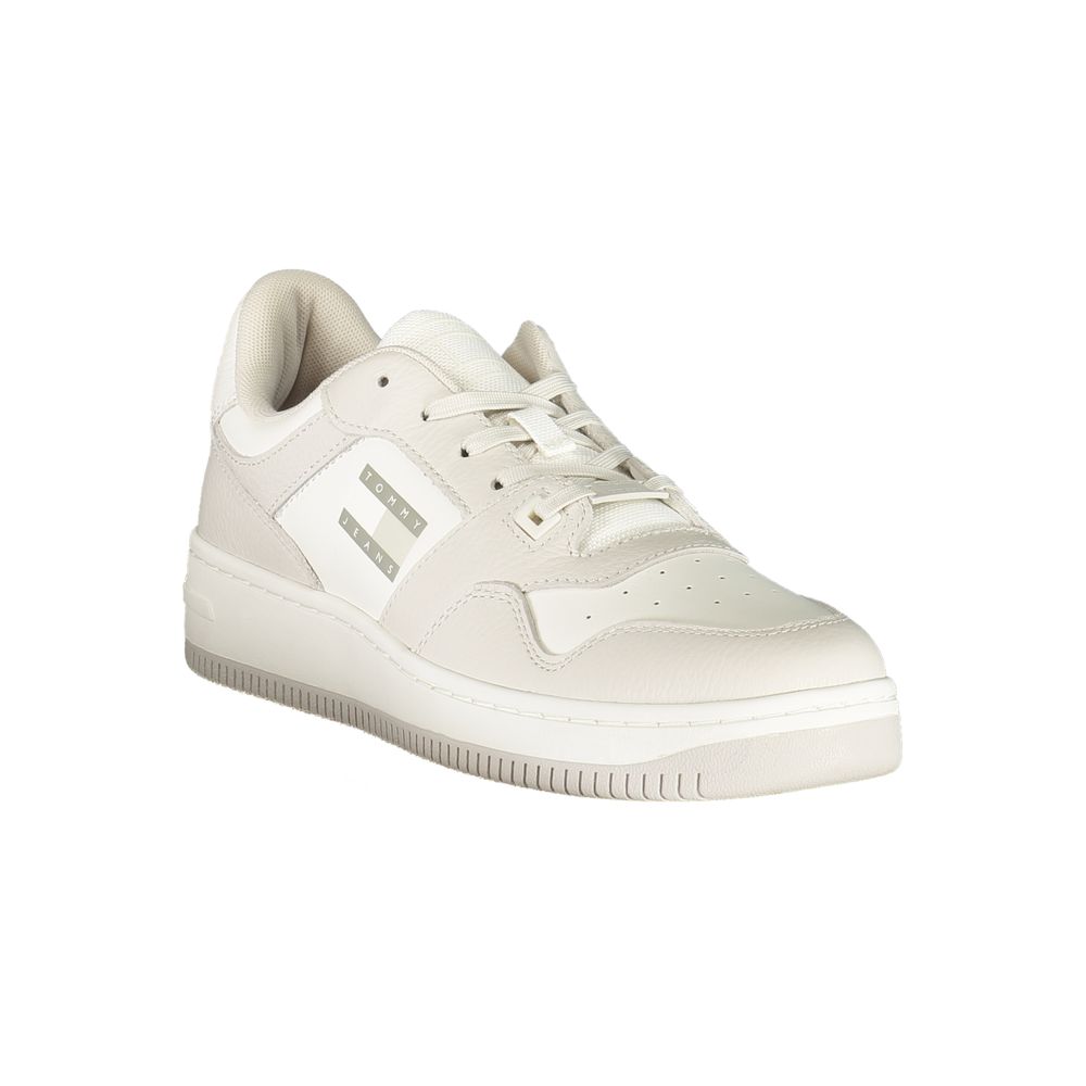 Weißer Polyester-Sneaker