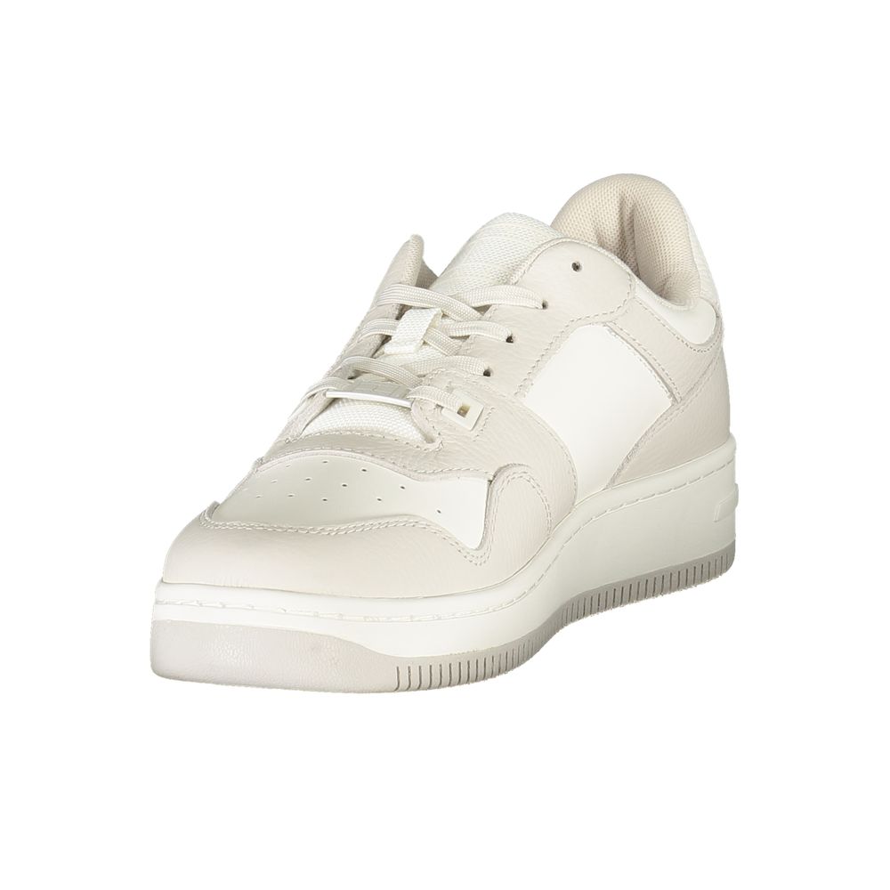 Weißer Polyester-Sneaker