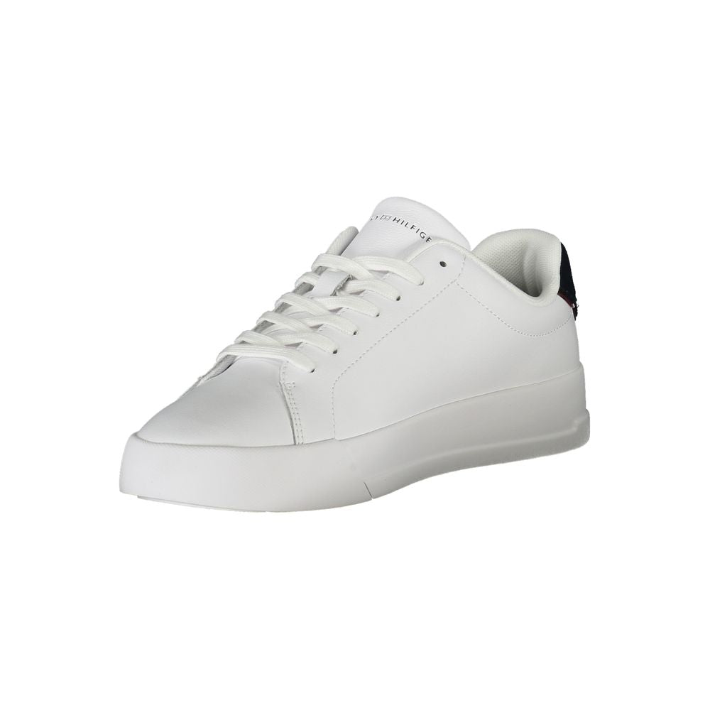 Weißer Polyester-Sneaker