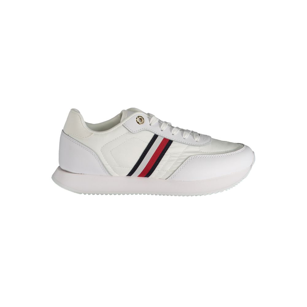 Sneaker aus weißem Polyester