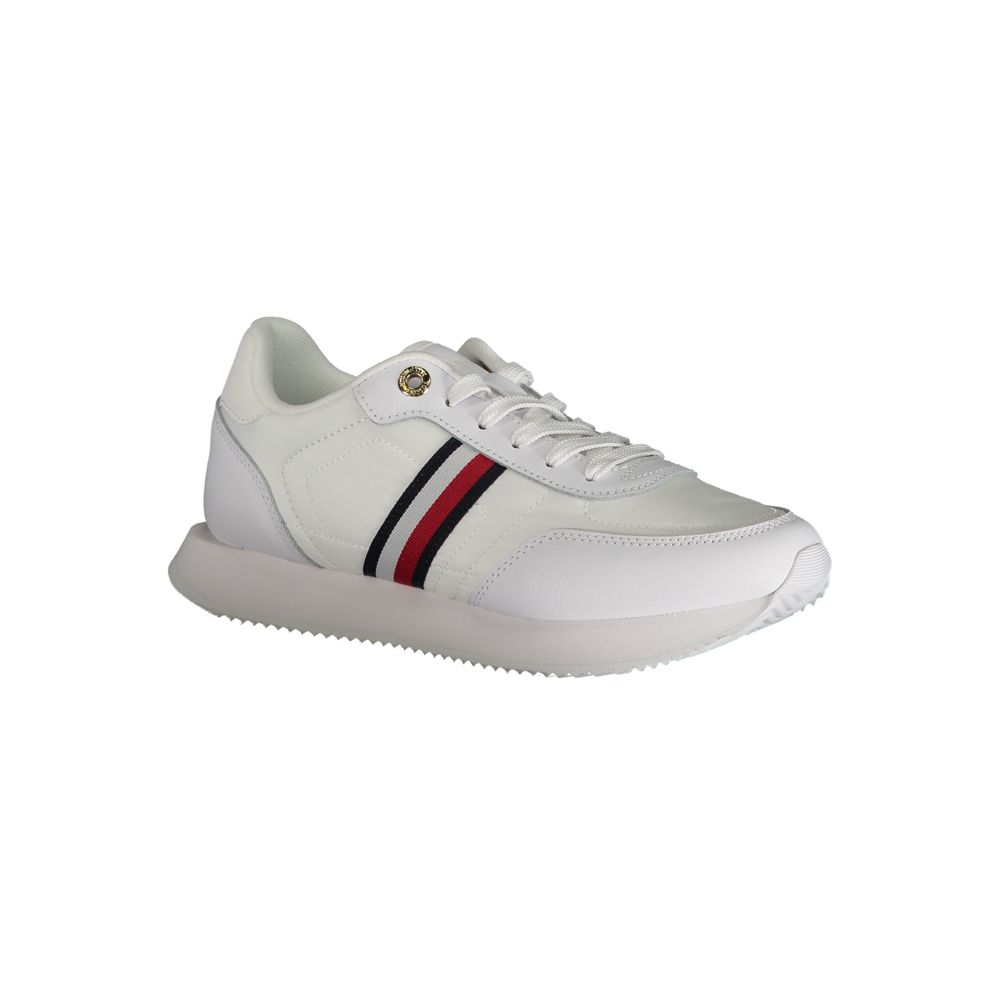 Sneaker aus weißem Polyester