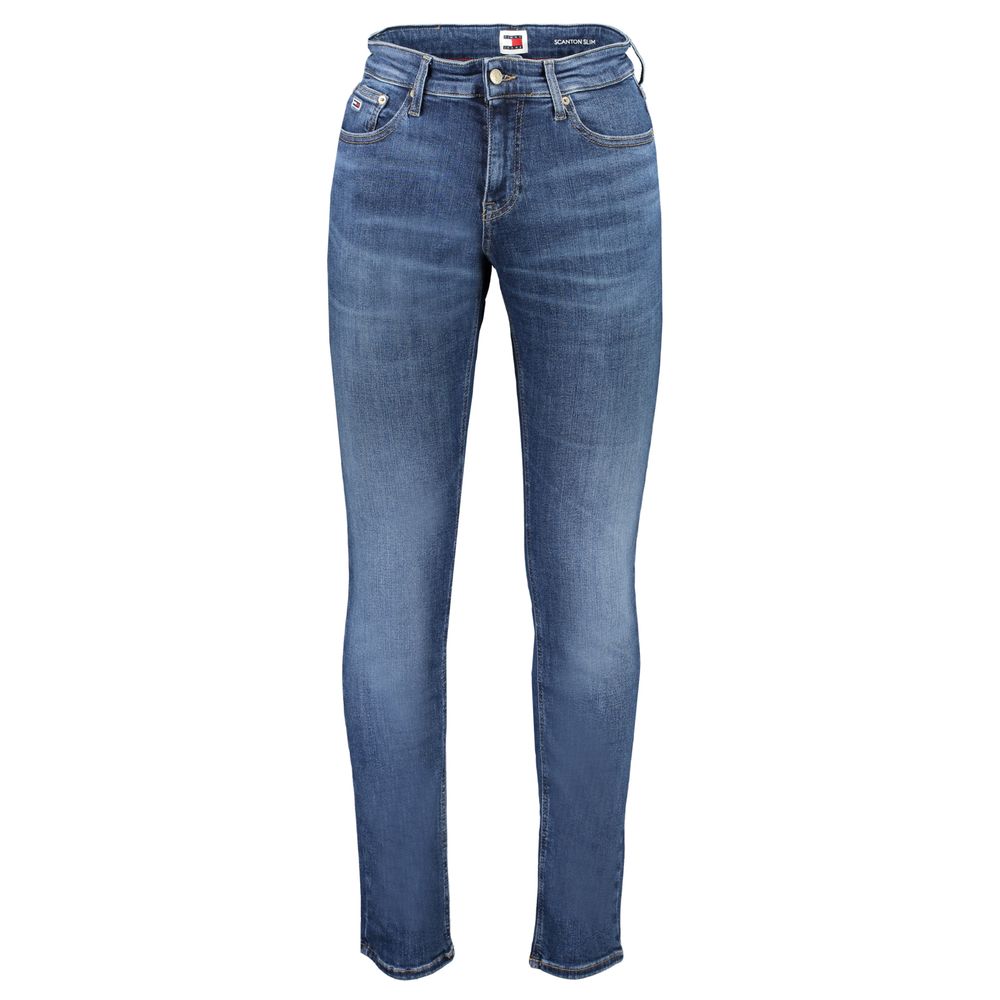 Blaue Baumwolle Herren Slim Jeans