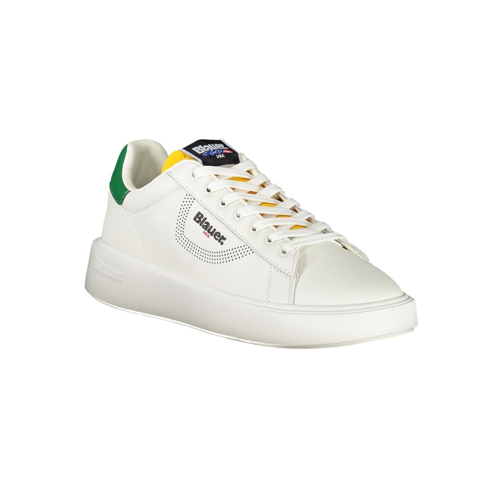 Weißer Polyester-Sneaker