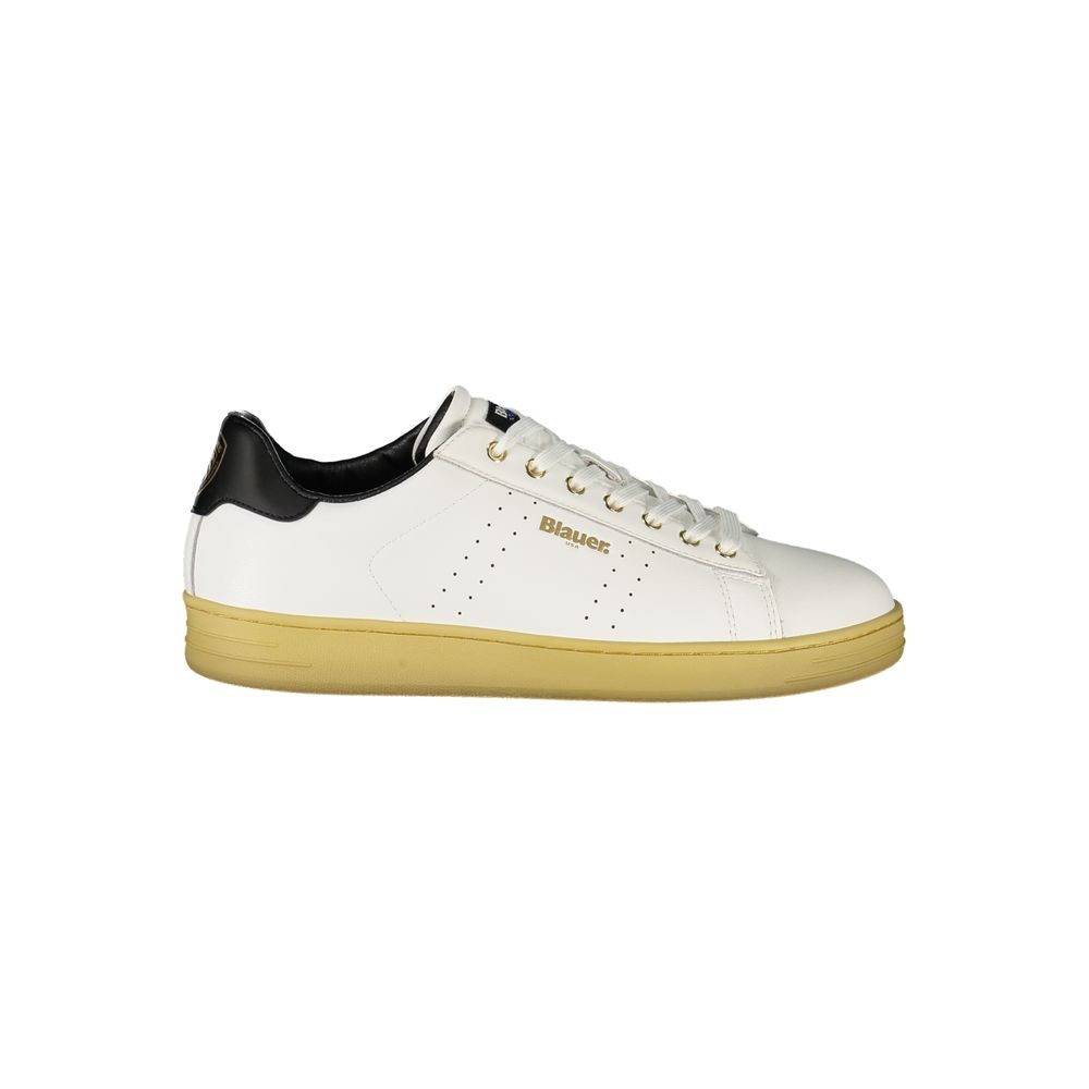 Weißer Polyester-Sneaker