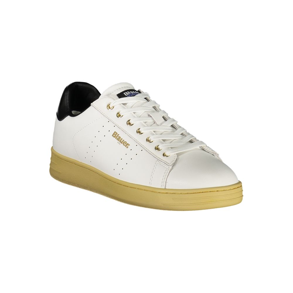 Weißer Polyester-Sneaker