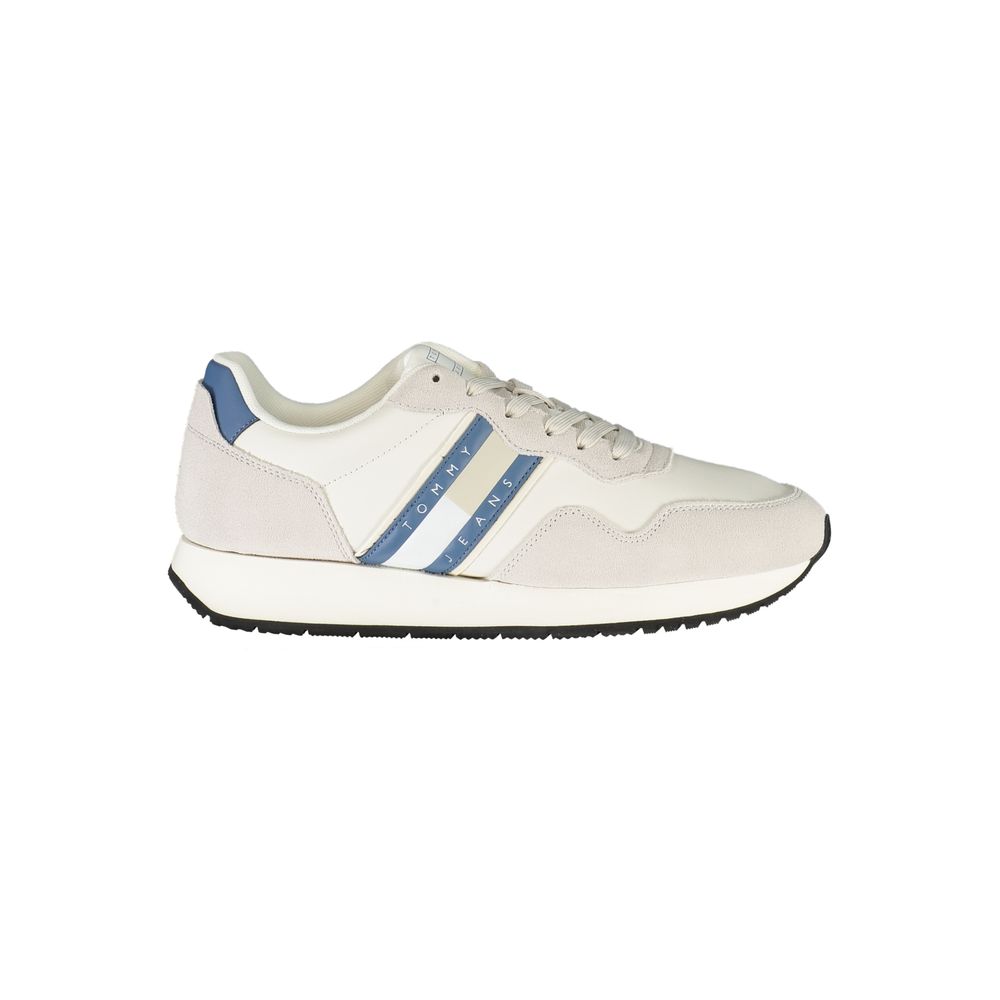 Weißer Polyester-Sneaker
