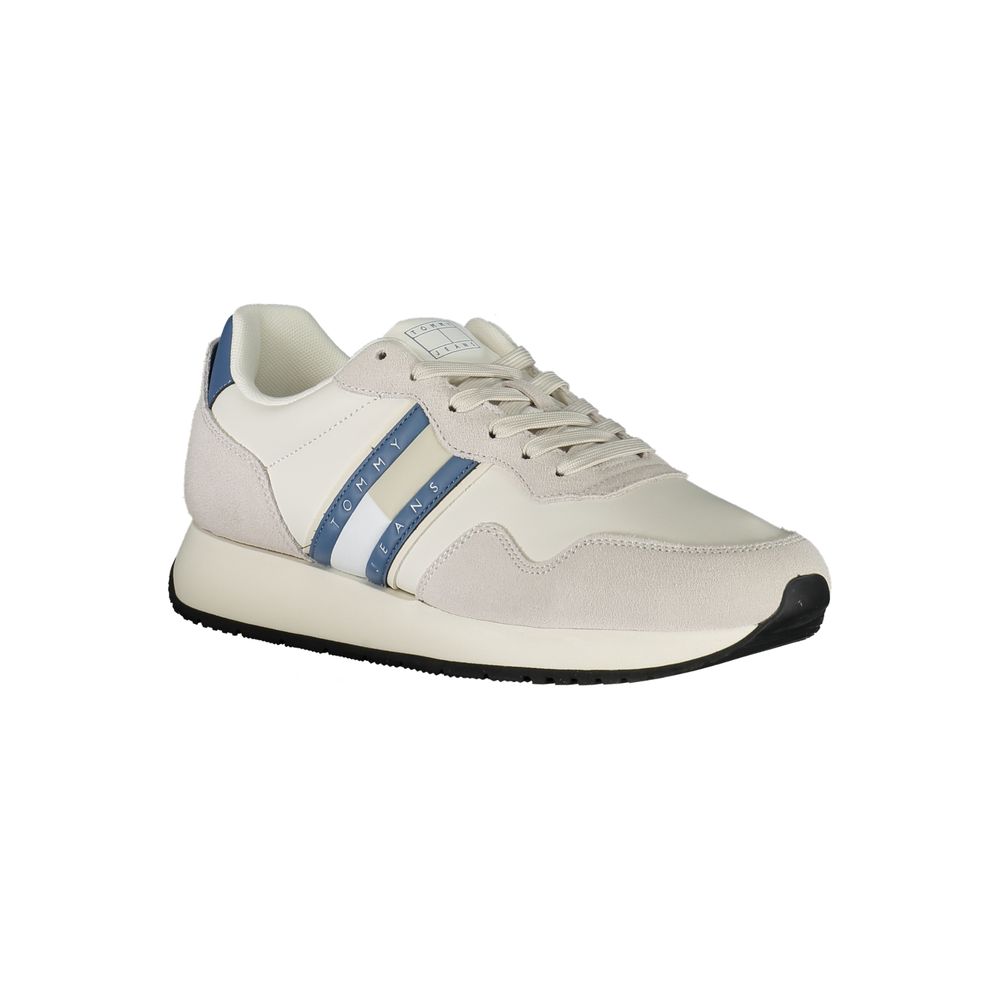 Weißer Polyester-Sneaker