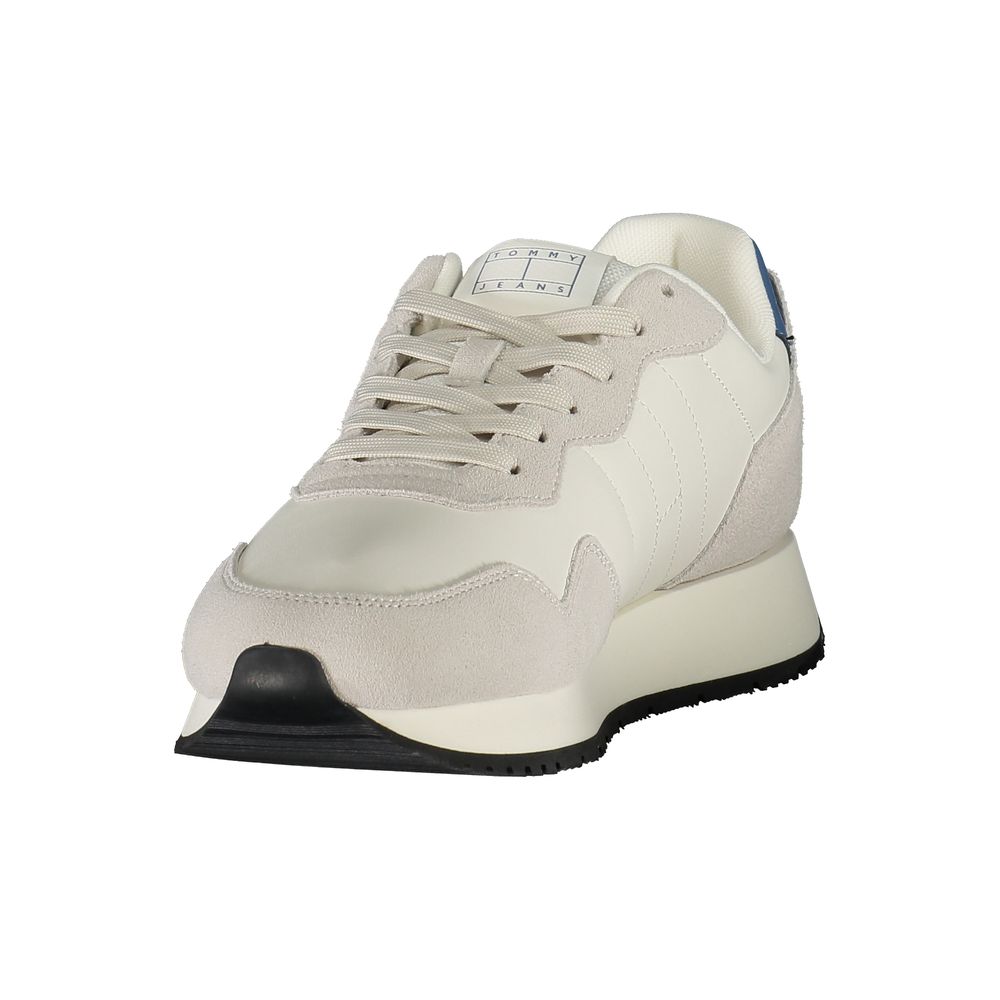 Weißer Polyester-Sneaker