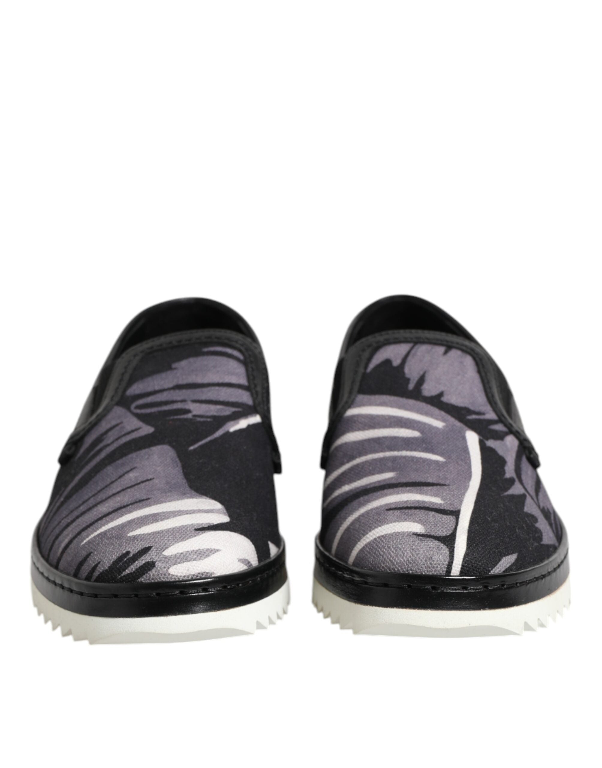 Black Tropical Slip On Men Sneakers Shoes