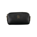 Black Polyurethane Women Handbag
