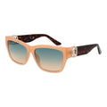 Beige Stainless Steel Sunglasses