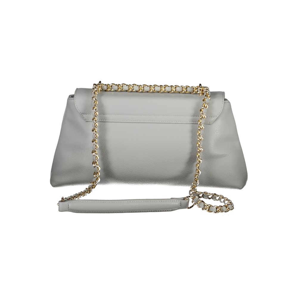 Gray Polyurethane Women's Bag