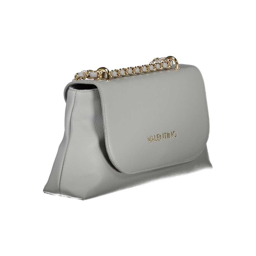 Gray Polyurethane Women's Bag