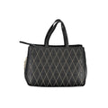 Nero Poliuretano Women's Bag with Chain and Shoulder Strap