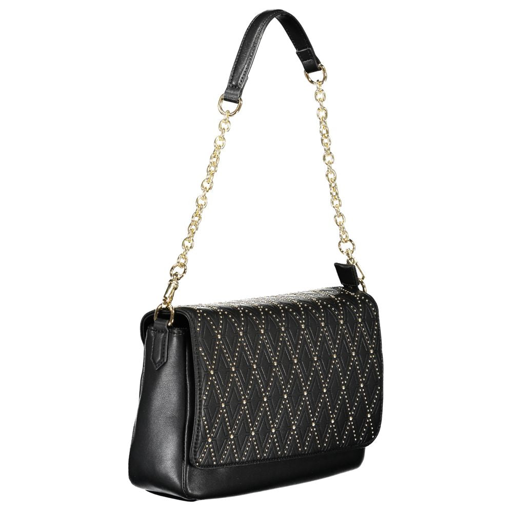 Black Polyurethane Women's Bag