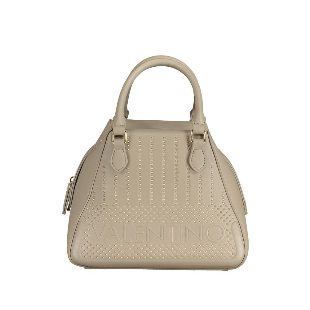 Beige Polyurethane Women's Bag