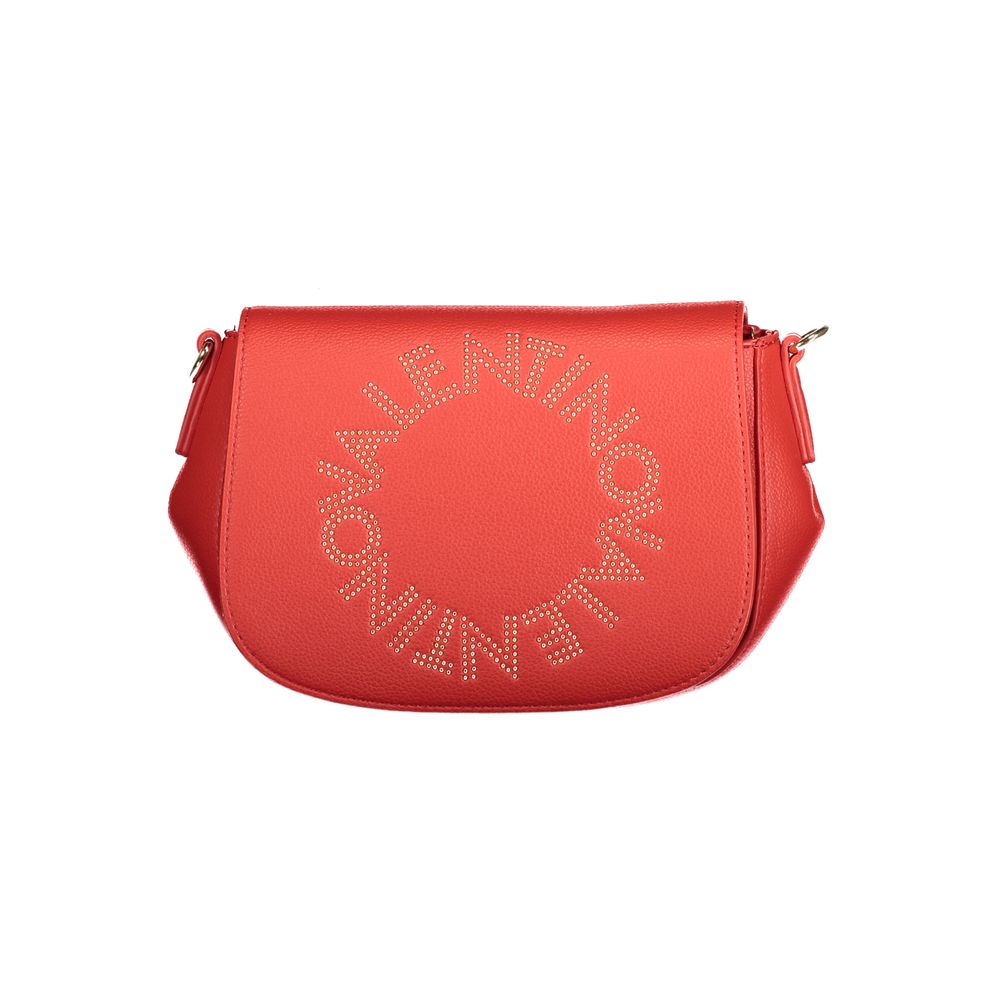 Red Polyurethane Women's Bag